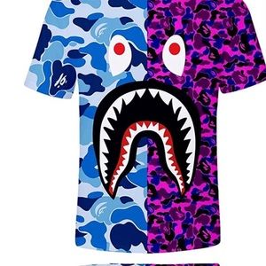 Top and shorts bape outfit